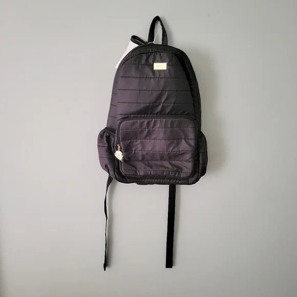 NEW WITH TAGS Black Quilted Betsey Johnson Backpack and Clutch/Wallet NEW WITH TAGS Black Quilted Betsey Johnson Backpack and  main image 3